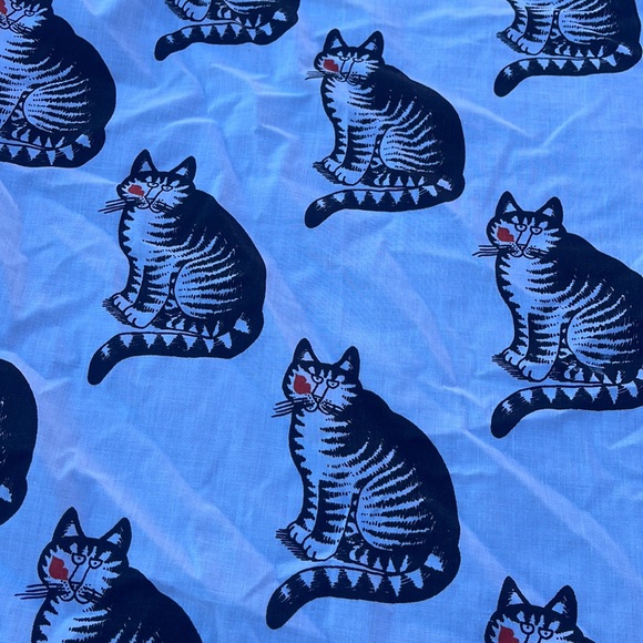 Vintage MARLBOROUGH Muslim Twin Fitted Kitty Cat Kisses pattern sheet - Picture 5 of 6